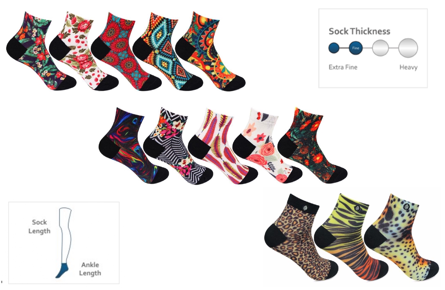 Fantasy Footlets Women's Collection